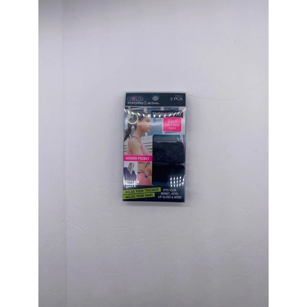 Scunci Everyday & Active Fashionably Fit 2 in 1 hair +wrist‎ band 20455-A